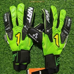 Guantes de portero RINAT Egotiko Vengador Alpha Premium Negro/Verde Infantil